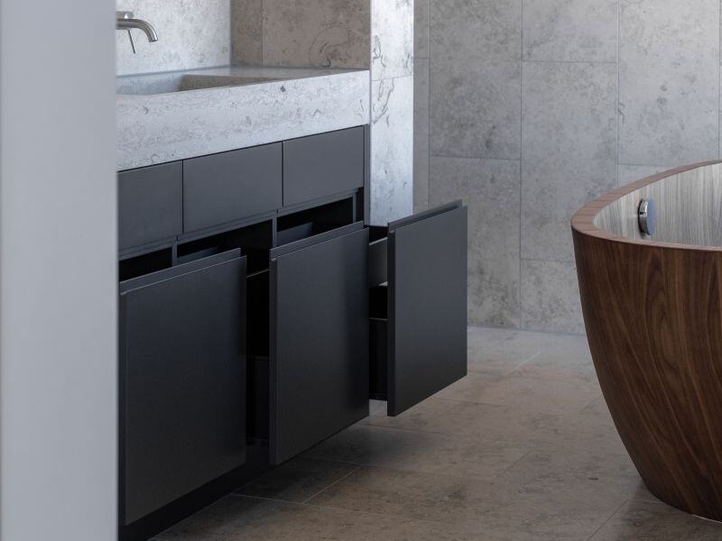 Badezimmermöbel mit Schubladen Schreinerei Nobs